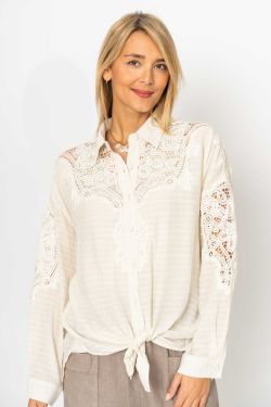 Button up Shirt with Lace...