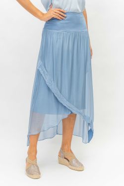 Silk Skirt Asy front